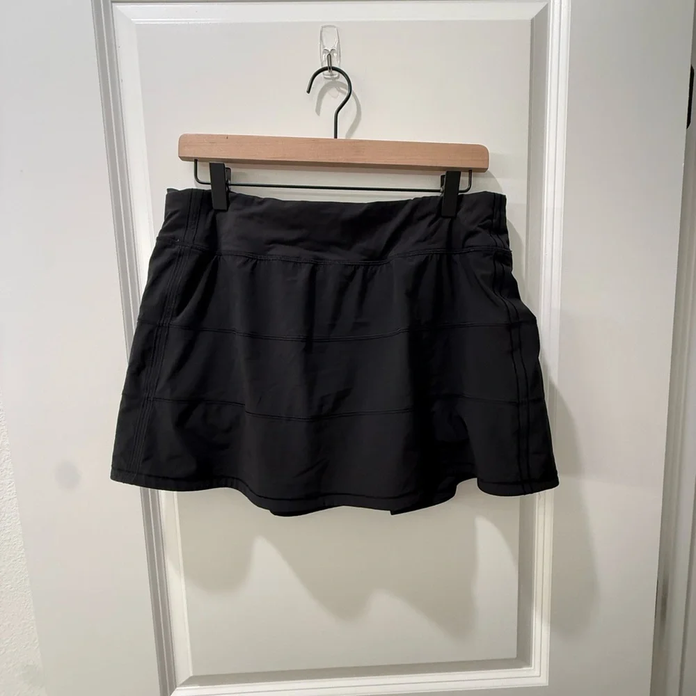 lululemon athletica Pace Rival Black Tennis Skirt